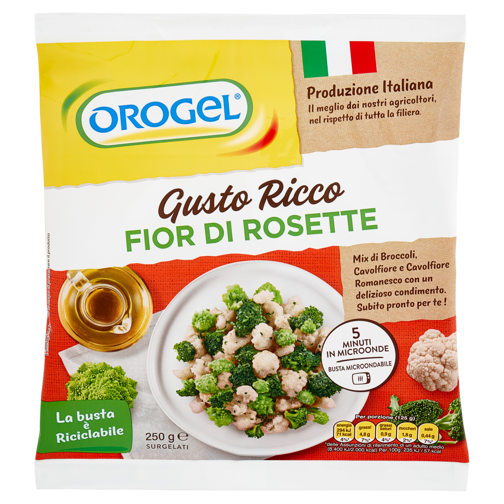 Orogel Gusto Ricco Fior di Rosette Surgelati 250 g