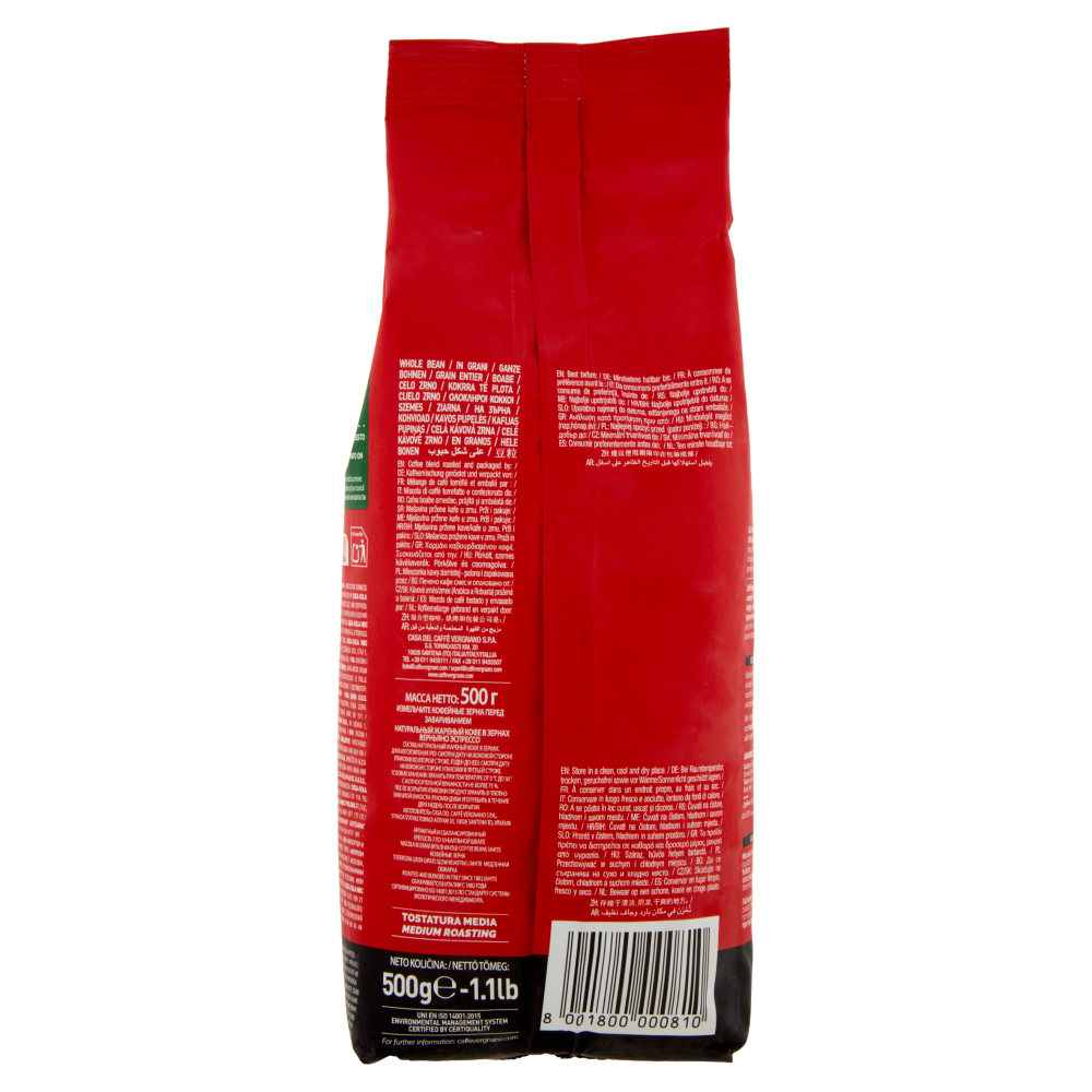 Caff&egrave; Vergnano 1882 Espresso Miscela Selezionata Caff&egrave; in Grani 500 g