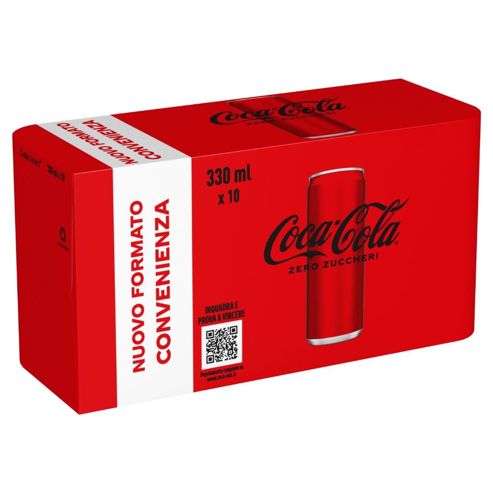 Coca-Cola Zero Zuccheri 10 x 330ml Lattina
