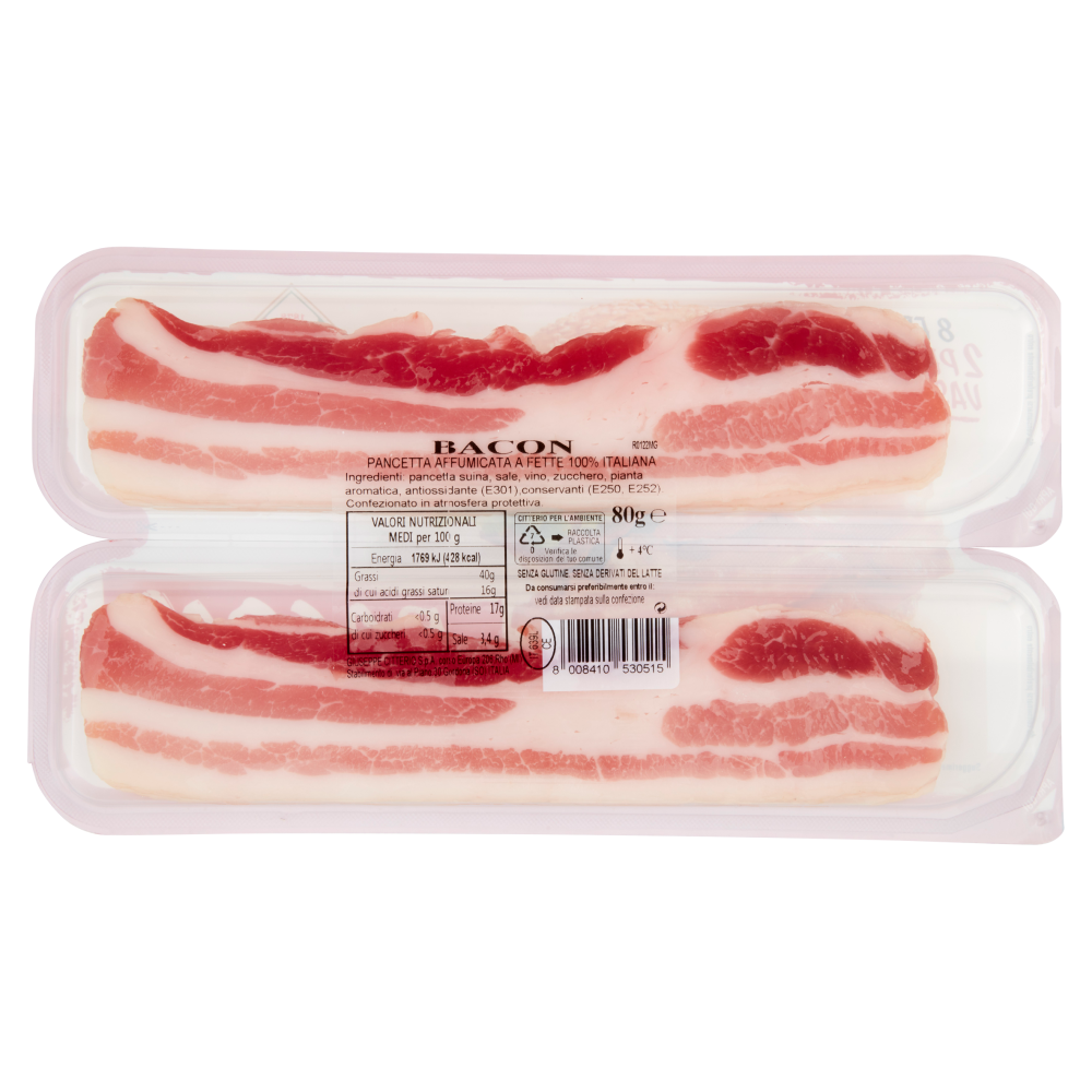 Citterio Bacon 8 Fette 80 g