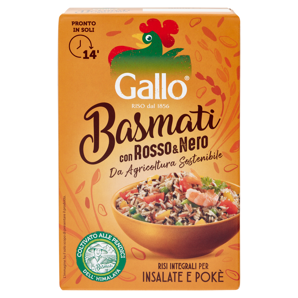 Gallo Basmati con Rosso e Nero da Agricoltura Sostenibile 500 g