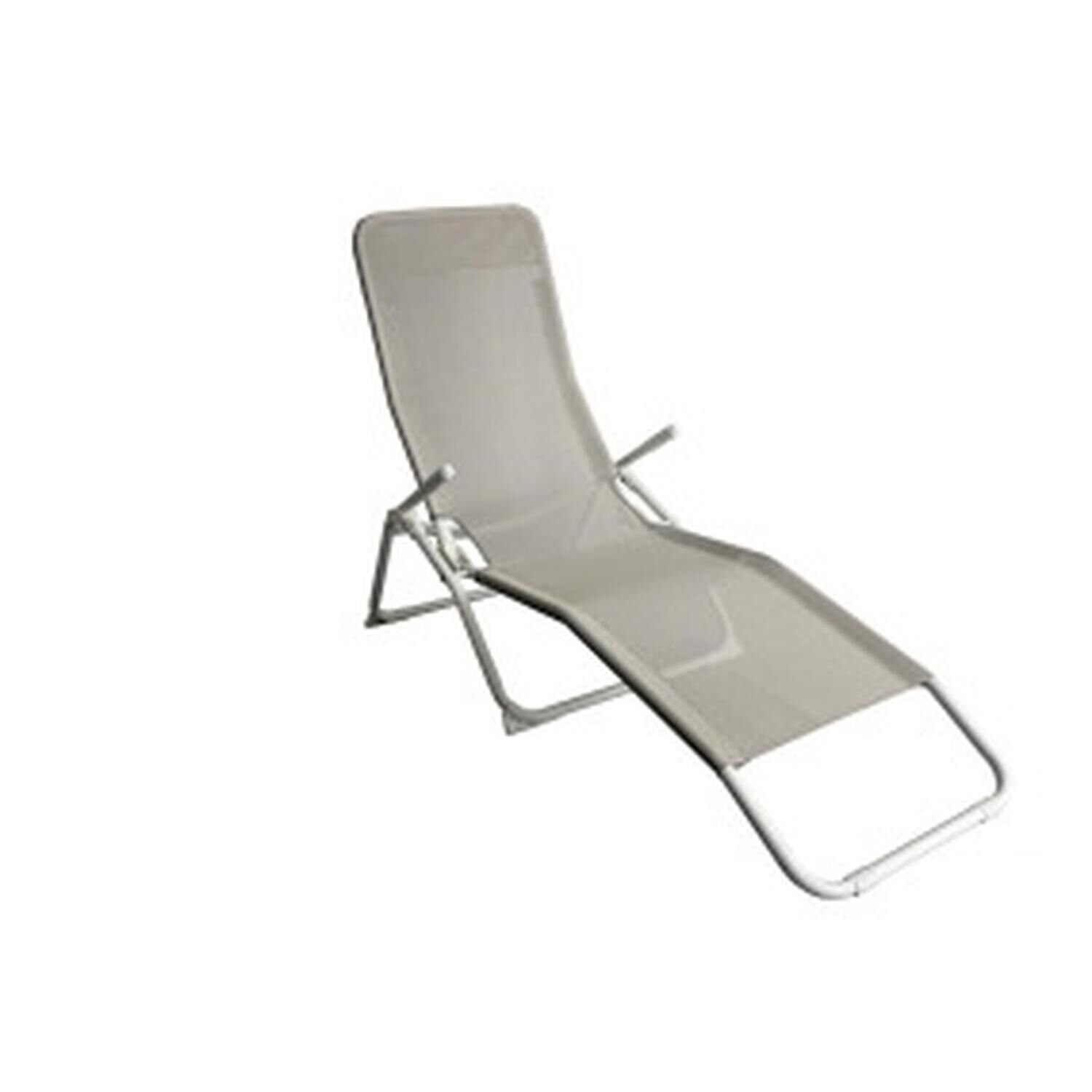 Hyba 3616953064906 sedia a sdraio Grigio chiaro Sdraiato/Seduto