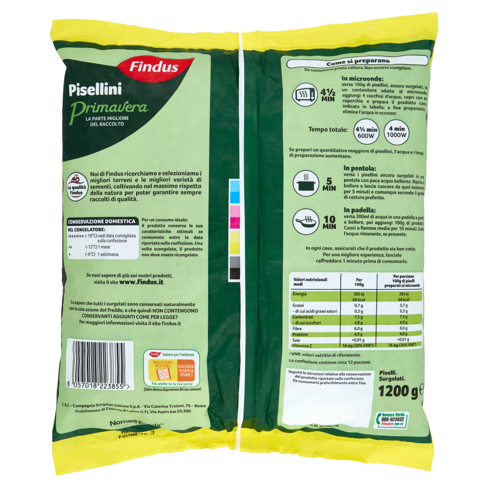 Findus Pisellini Primavera 1200 g