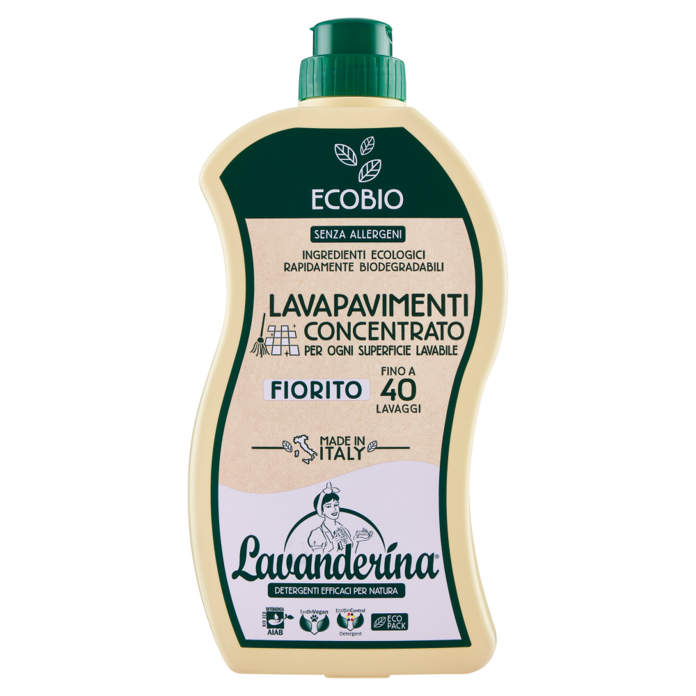 Lavanderina Lavapavimenti Concentrato Fiorito Ecobio 1000 mL
