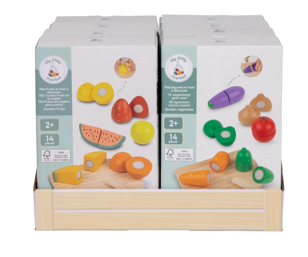 Carrefour My Little Market Set Taglia Cibo 2 Asst FSC 100%