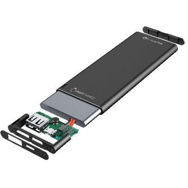 Cellularline FREEPSLIM3000K Polimeri di litio (LiPo) 3000 mAh Nero