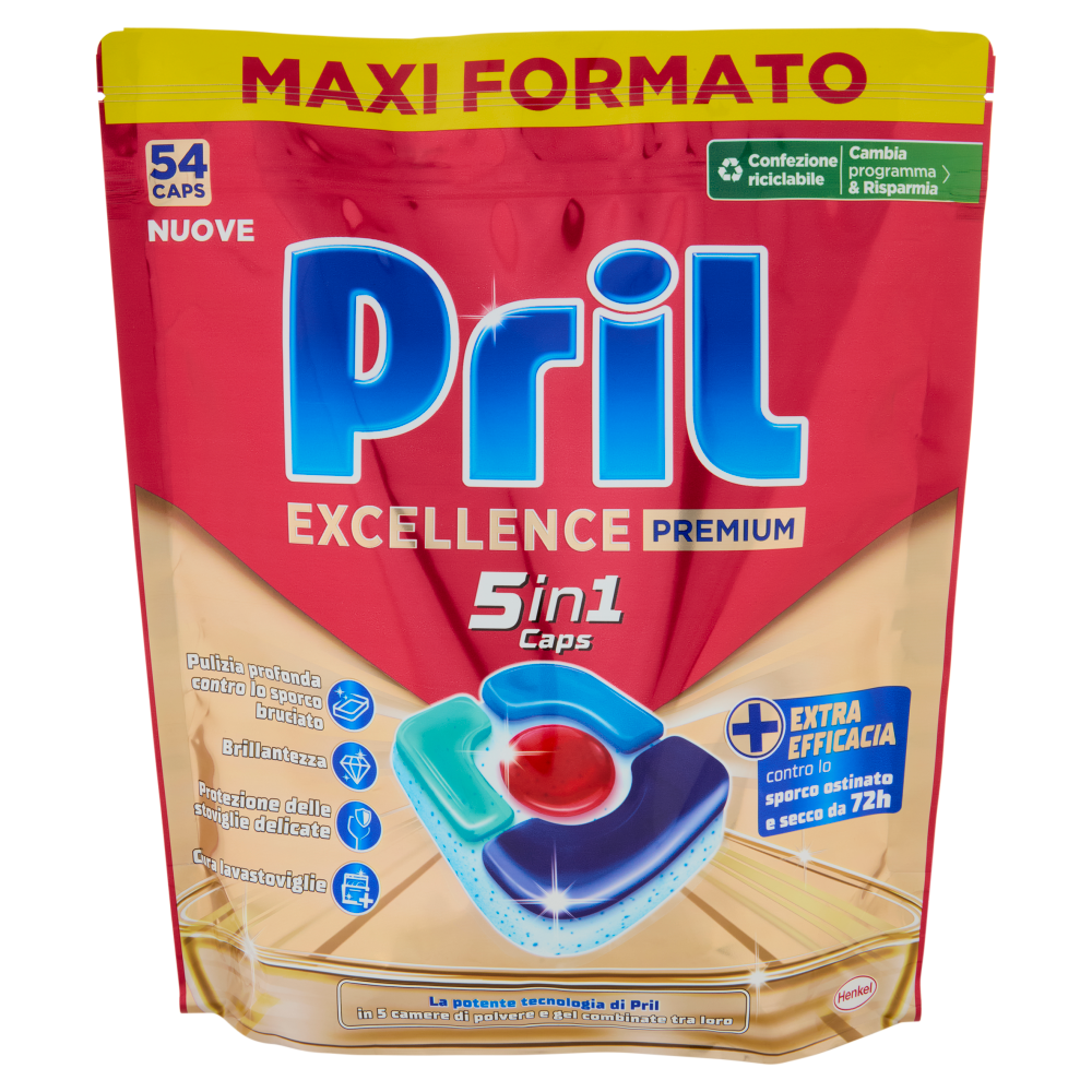 PRIL Excellence Premium 5in1 Caps 54pz (1004,4g)