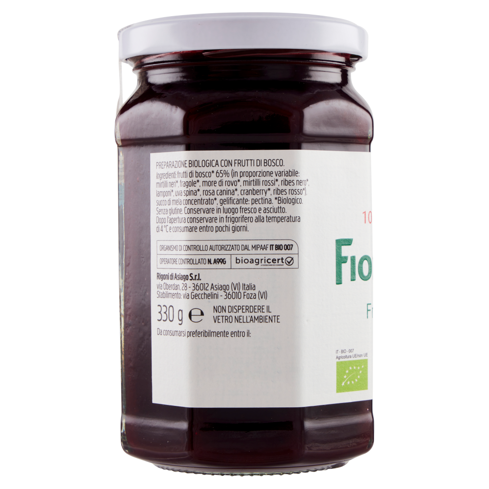 Rigoni di Asiago Fiordifrutta Frutti di bosco bio 330 g