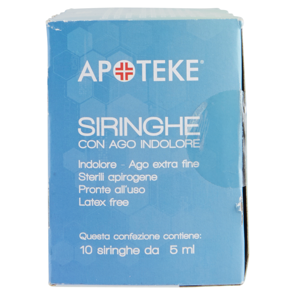 Apoteke Pronta Medicazione Siringhe con Ago Indolore 5 ml 10 pz