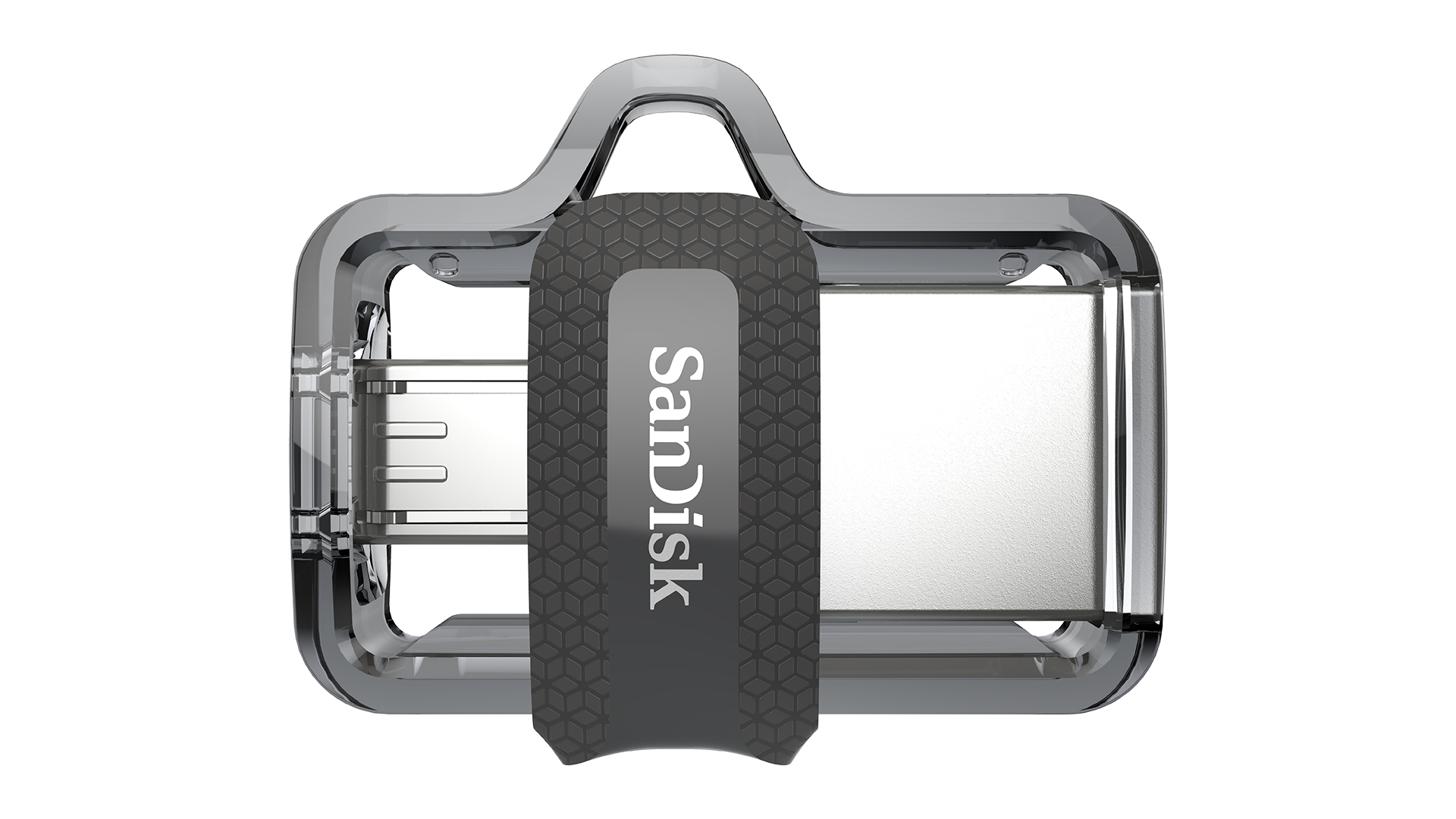 SanDisk Ultra Dual m3.0 unit&agrave; flash USB 16 GB USB Type-A / Micro-USB 3.2 Gen 1 (3.1 Gen 1) Nero, Argento, Trasparente