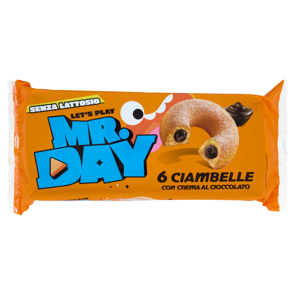 Mr.Day 6 Ciambelle con Crema al Cioccolato 6 x 50 g