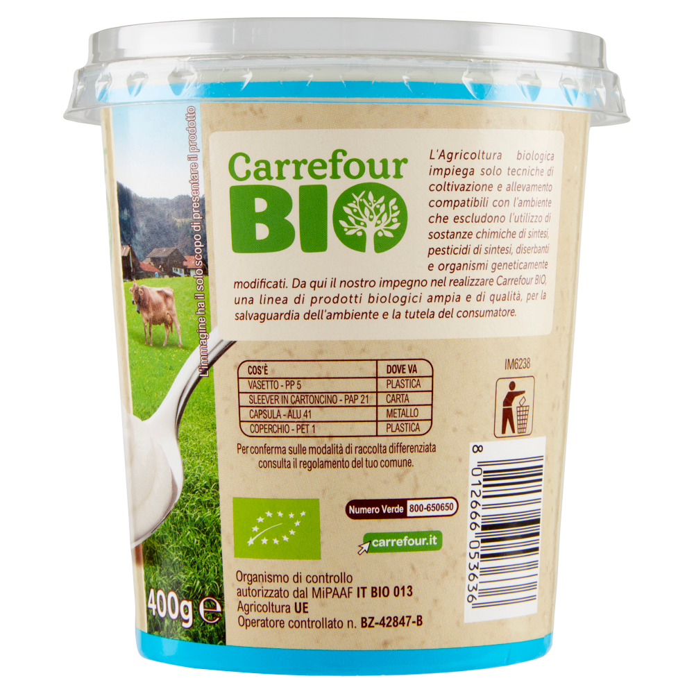 Carrefour Bio Yogurt magro 400 g