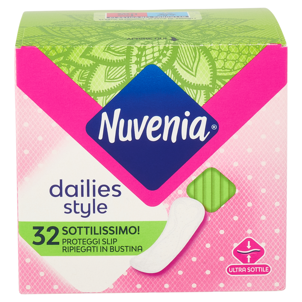 Nuvenia dailies style Sottilissimo! Proteggi Slip Ripiegati in Bustina 32 pz 