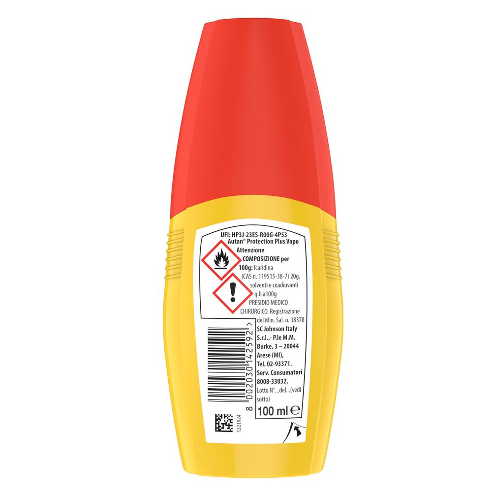 Autan Multinsetto Spray Repellente Zanzare Comuni e Tigre, Zecche e Tafani, Protezione Forte e Duratura, 100 ml