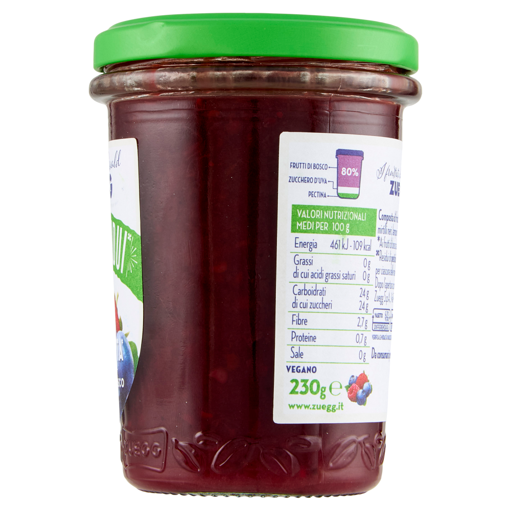 Zuegg I frutteti di Oswald Zuegg Zero Residui° 100% da Frutta* Frutti di Bosco 230 g