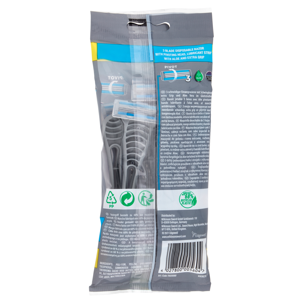 Wilkinson Sword Rasoio usa&getta Extra Essential 3 Regular 4+2 pz