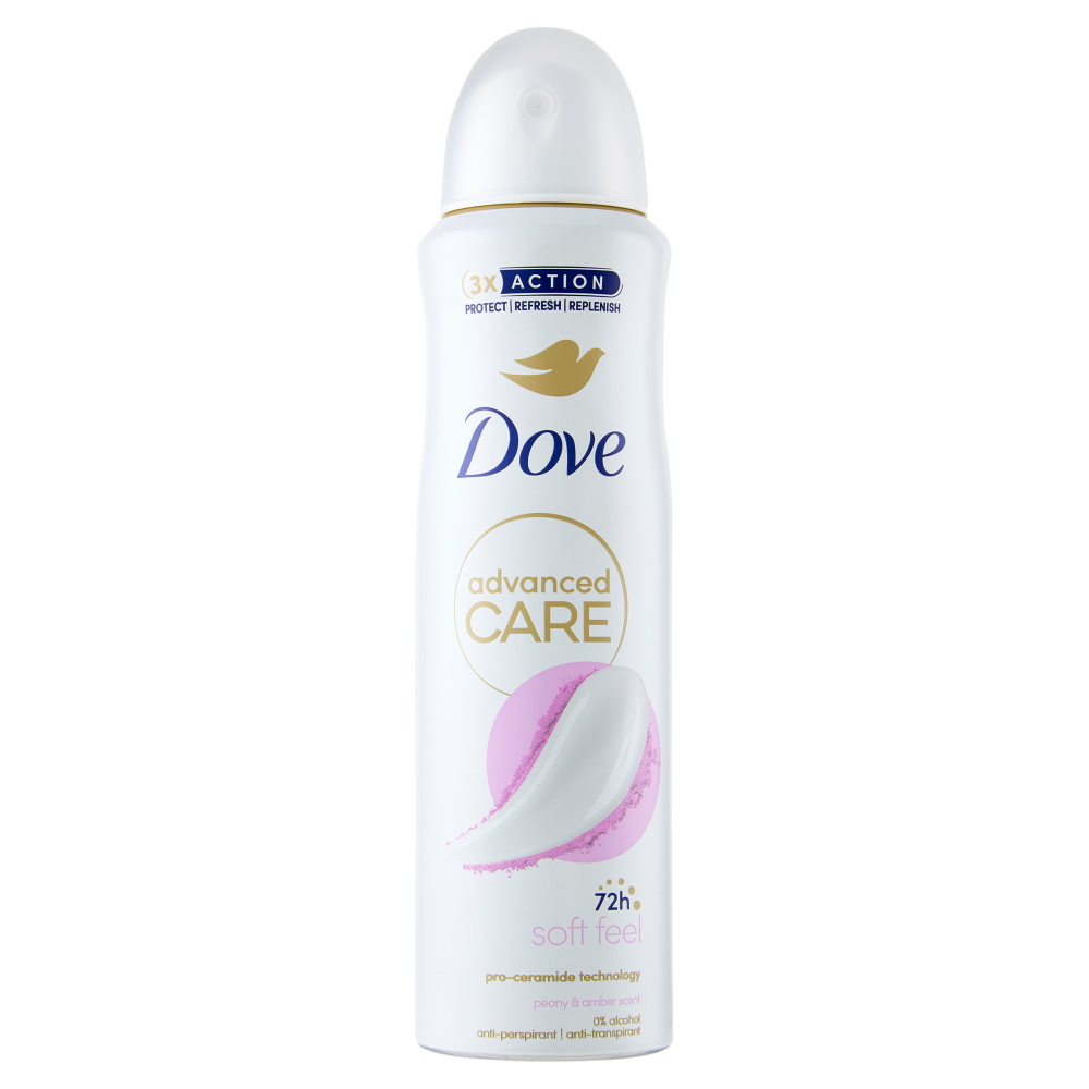 Dove advanced Care soft feel peony & amber scent anti-perspirant 150 ml