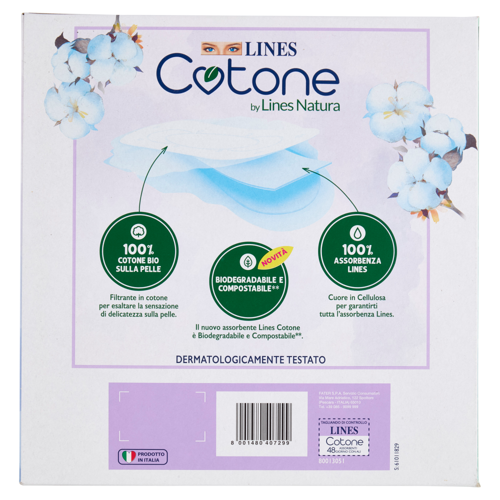 Lines Cotone by Lines Natura Giorno con Ali 48 pz