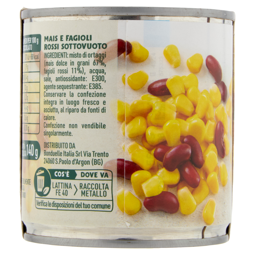 Bonduelle Mais Mix Mais e Fagioli Rossi 3 x 170 g