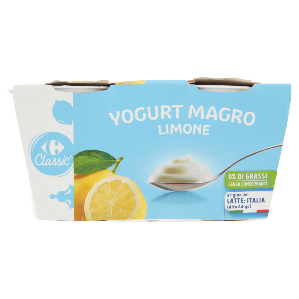 Carrefour Classic Yogurt Magro Limone 2 x 125 g