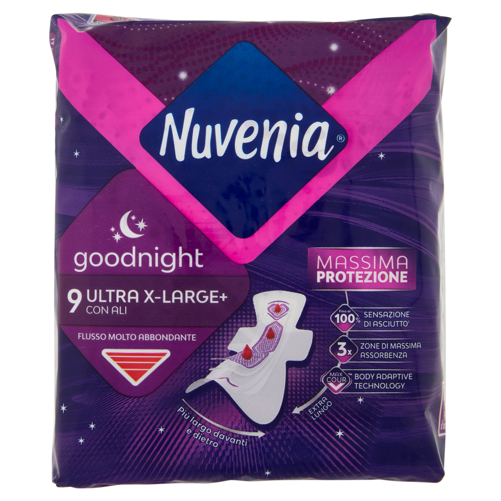 Nuvenia goodnight Ultra X-Large+ con Ali 9 pz