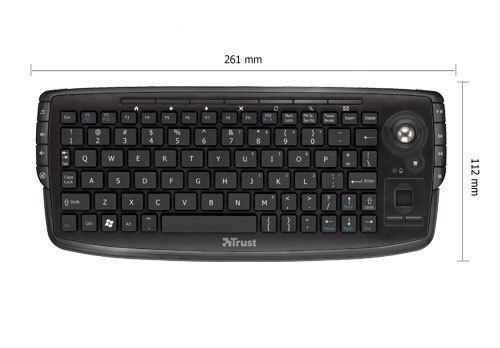 Trust Compact Wireless Entertainment tastiera RF Wireless Nero
