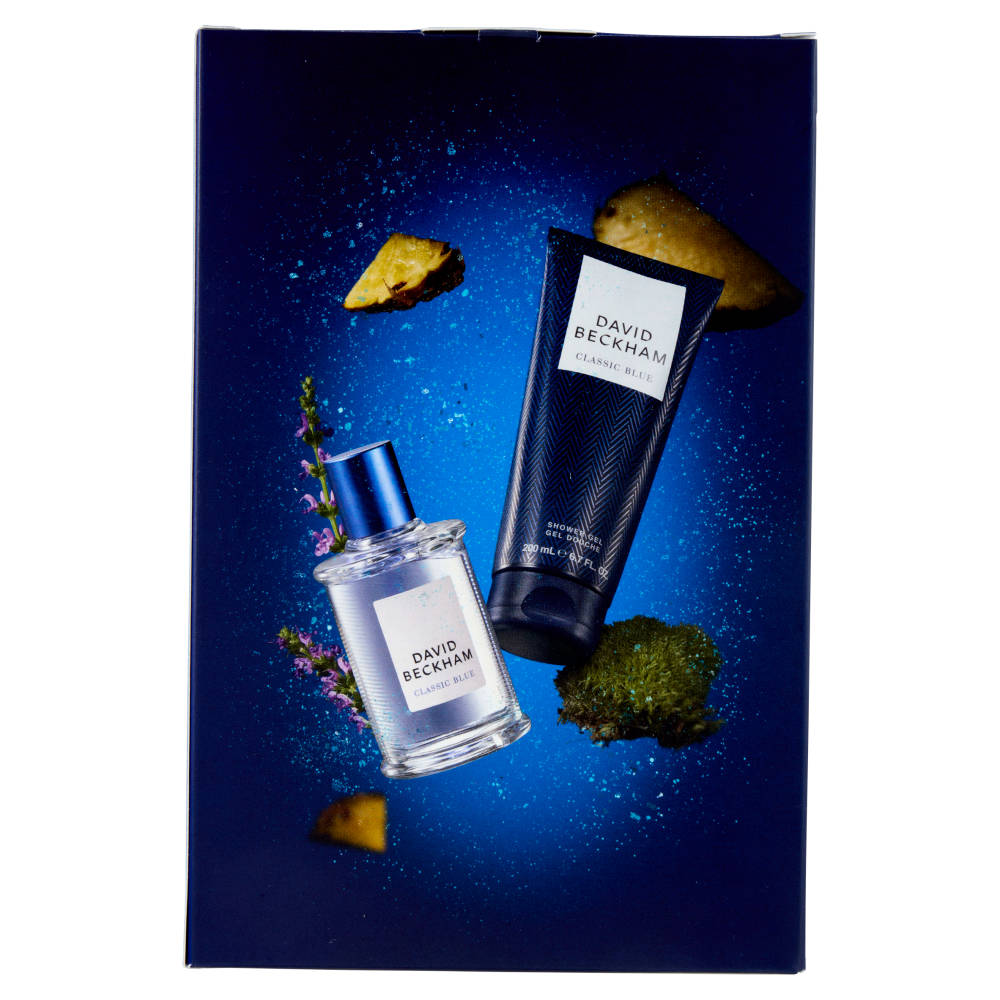 David Beckham Xmas25 Maschile Eau de Toilette 50 ml + Shower Gel 200 ml Classic Blue 