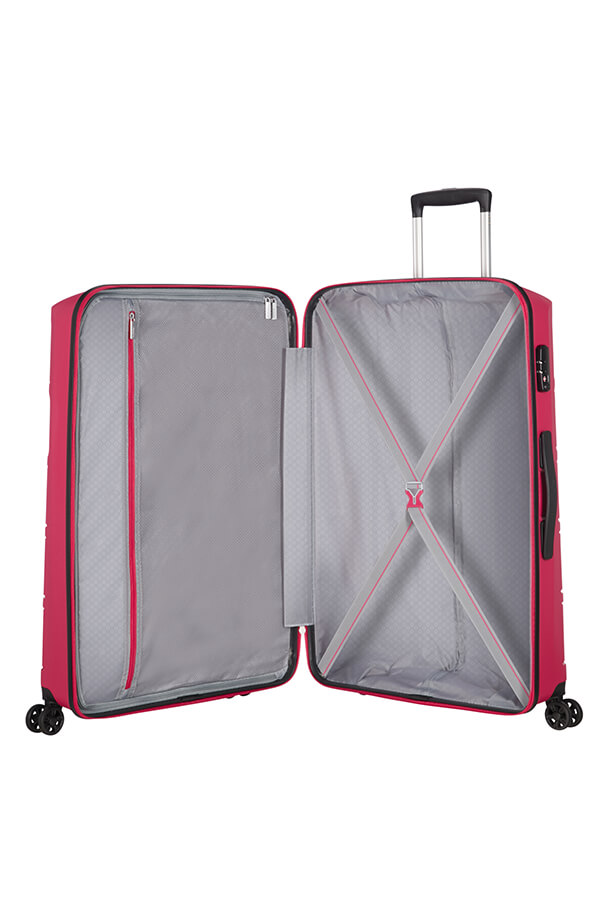 American Tourister Set 3 pezzi Trolley rigidi Summer Splash – Borgogna