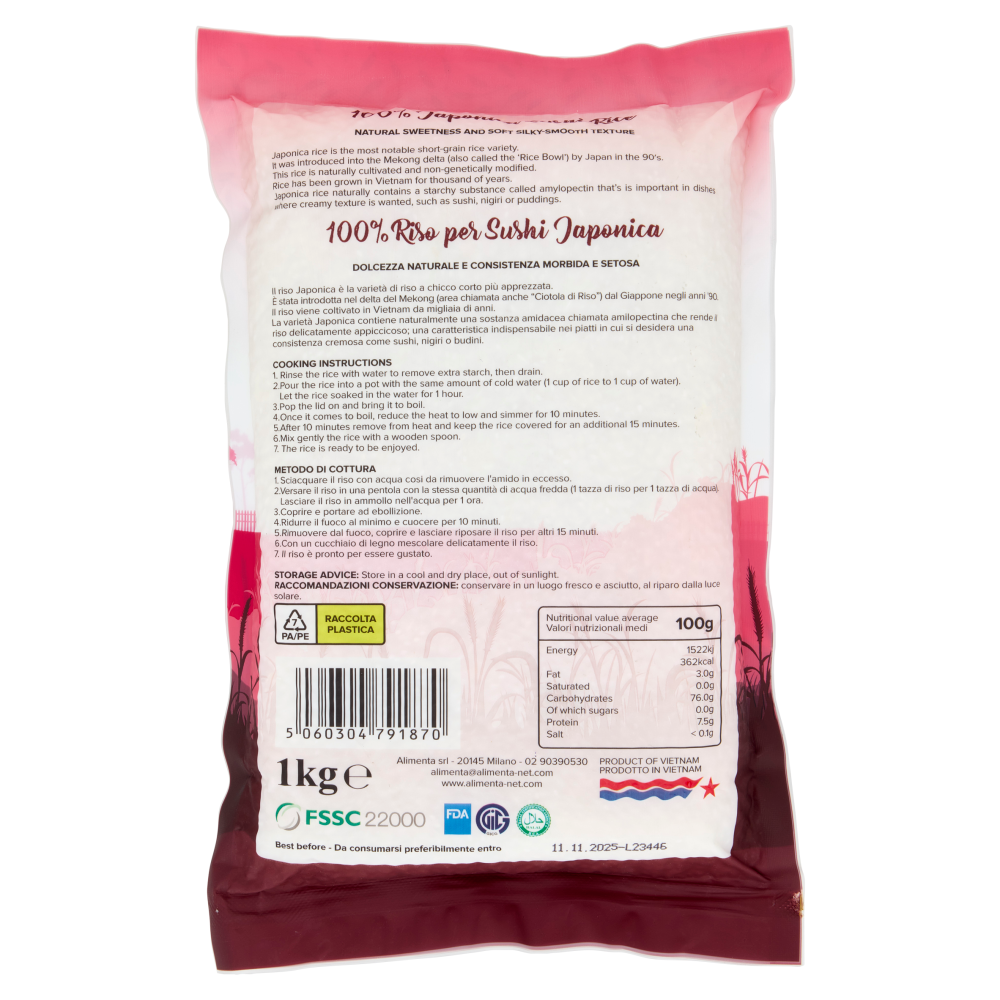 Save Uruchimai Japan Sushi Rice 1 Kg
