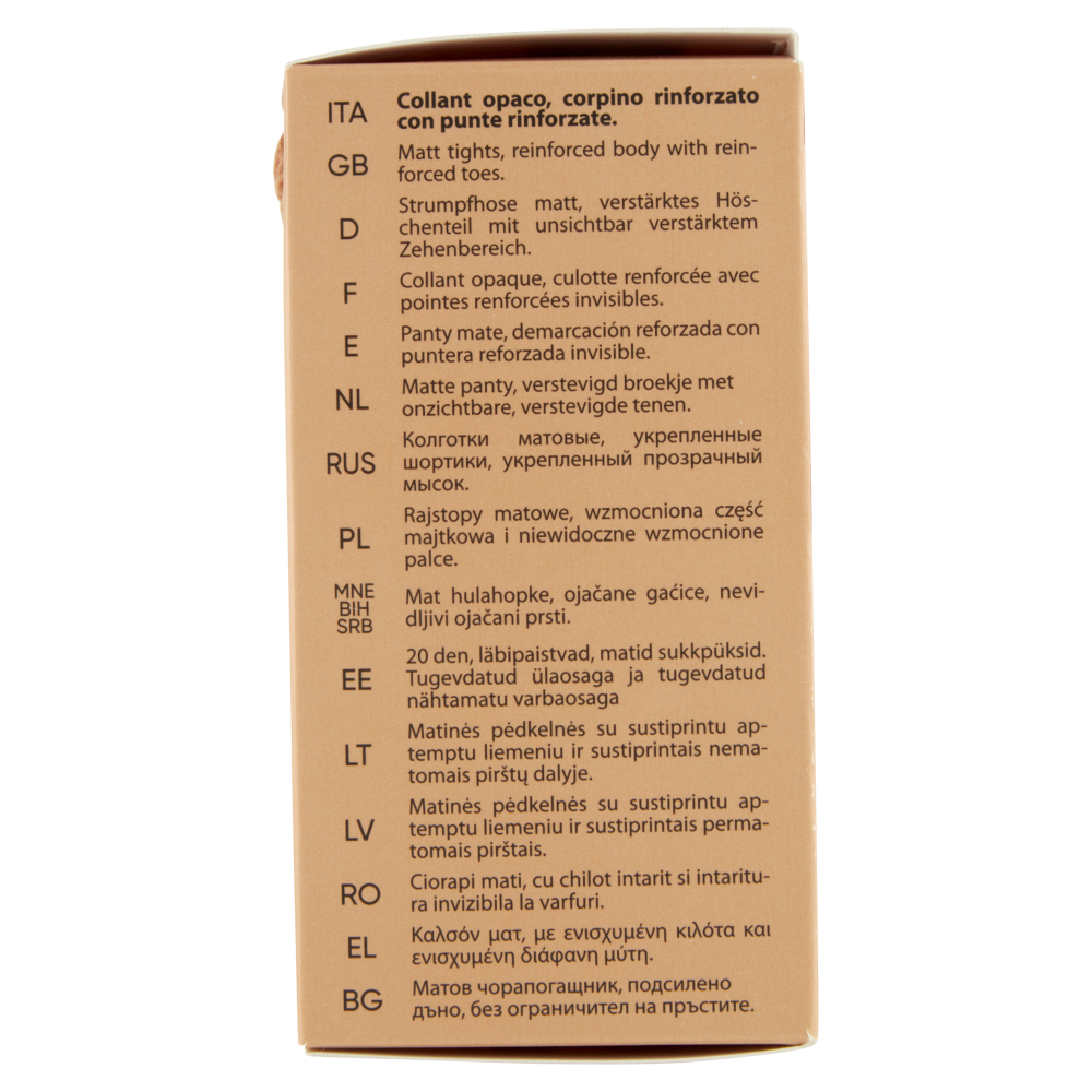 pompea Classico Collant opaco 20 den 3/4-M/L Ambrato 2 Paia