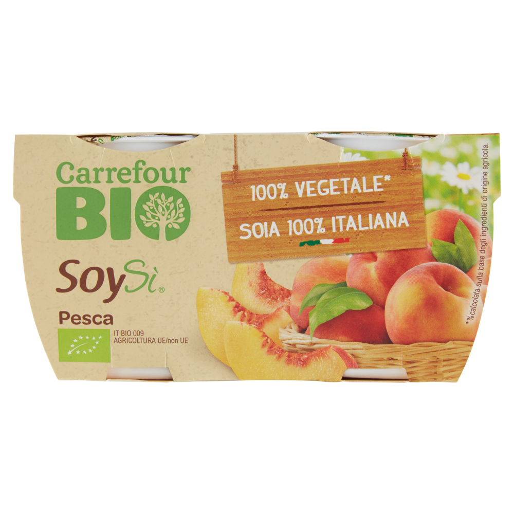 Carrefour Bio SoySì Pesca 2 x 125 g