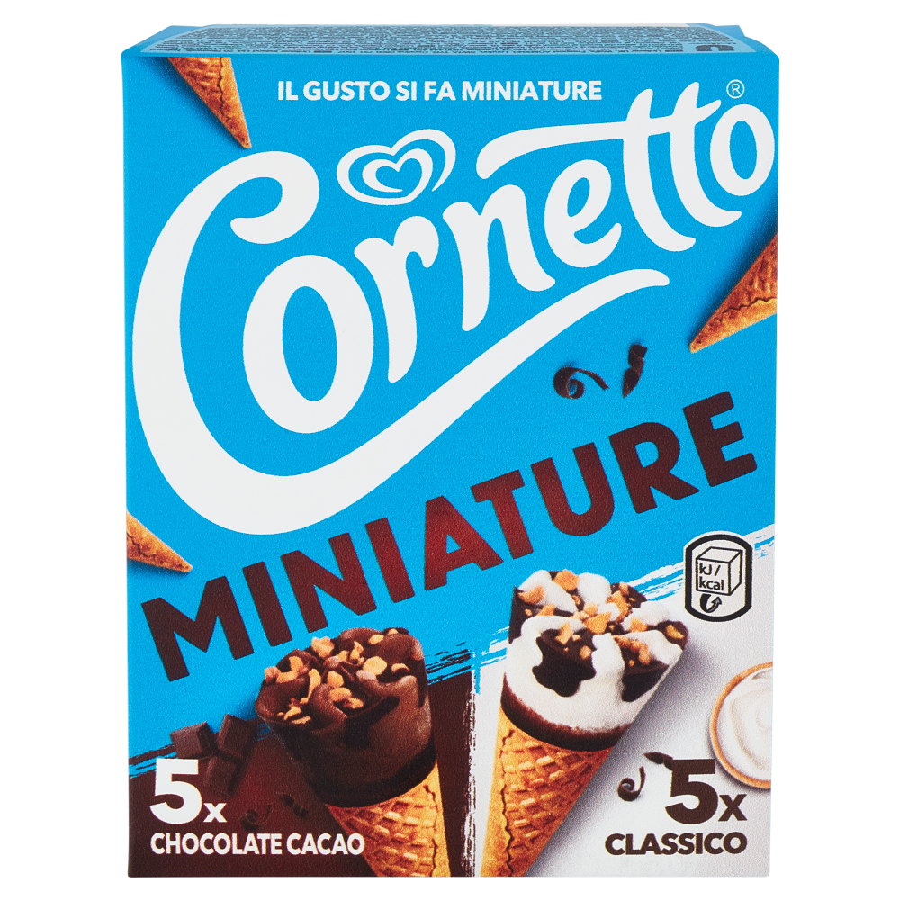 Cornetto Miniature 5 Classico 5 Chocolate Cacao 10 x 19 g