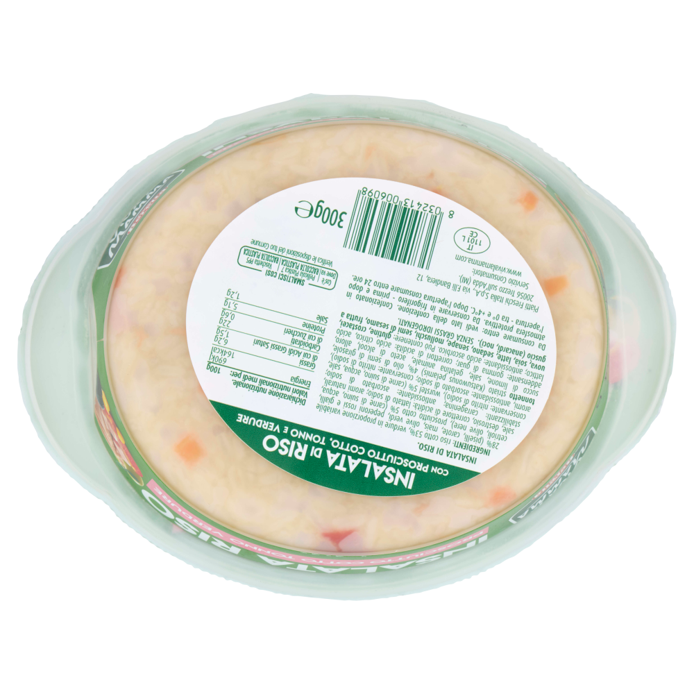 Viva la Mamma Insalata Riso Prosciutto Cotto Tonno Verdure 300 g