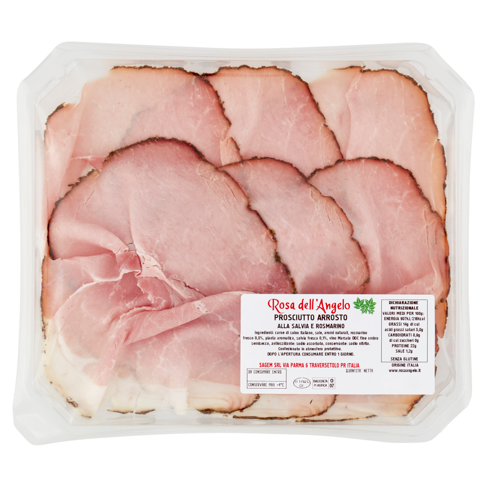 Rosa dell'Angelo Prosciutto Arrosto alla Salvia e Rosmarino