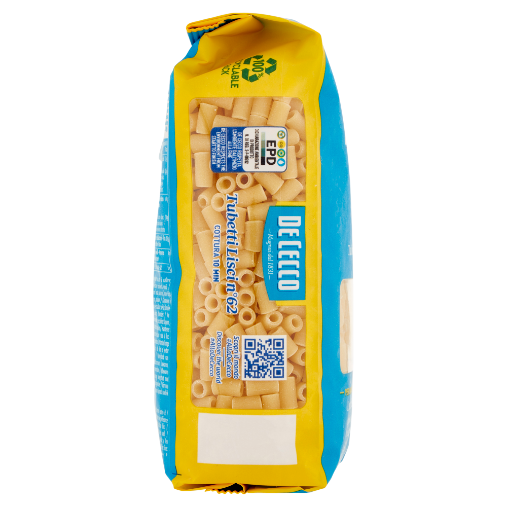 De Cecco Tubetti Lisci n&deg;62 500 g