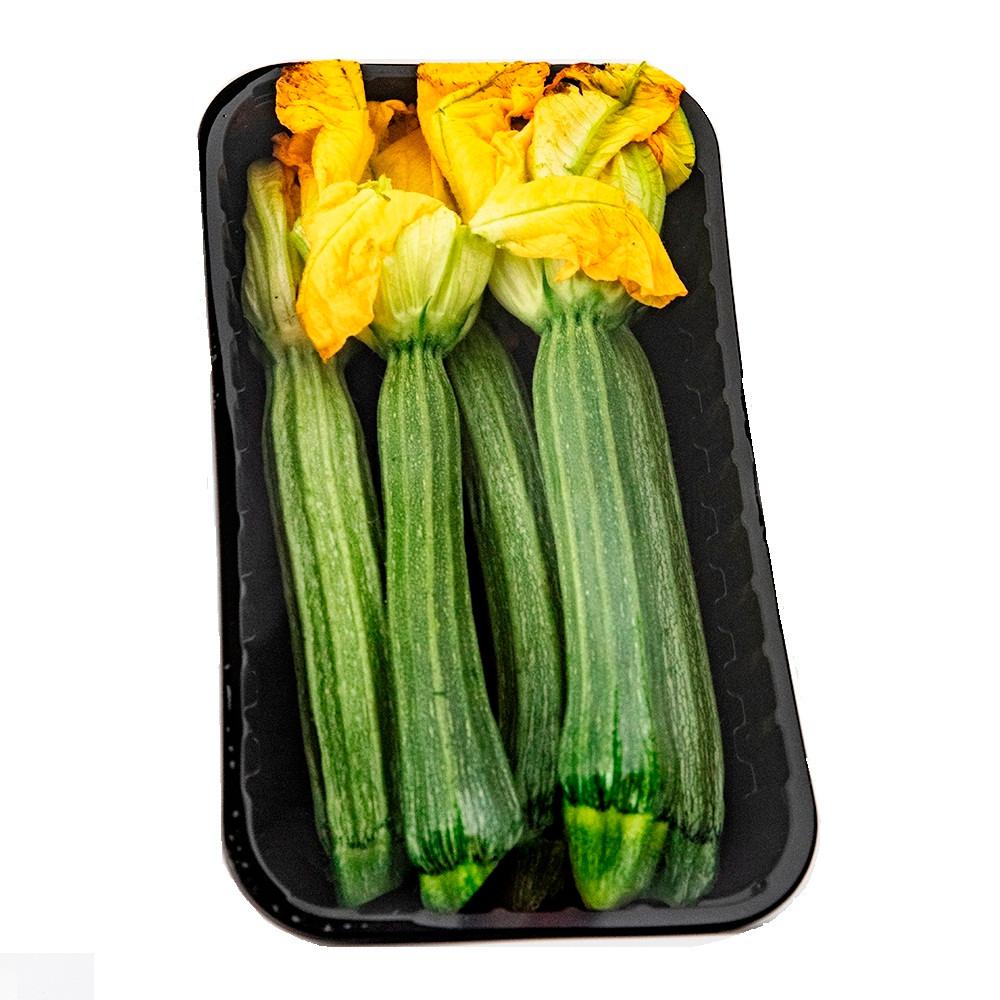 ZUCCHINE ROMANESCHE FIORE VASSOIO GR. 500