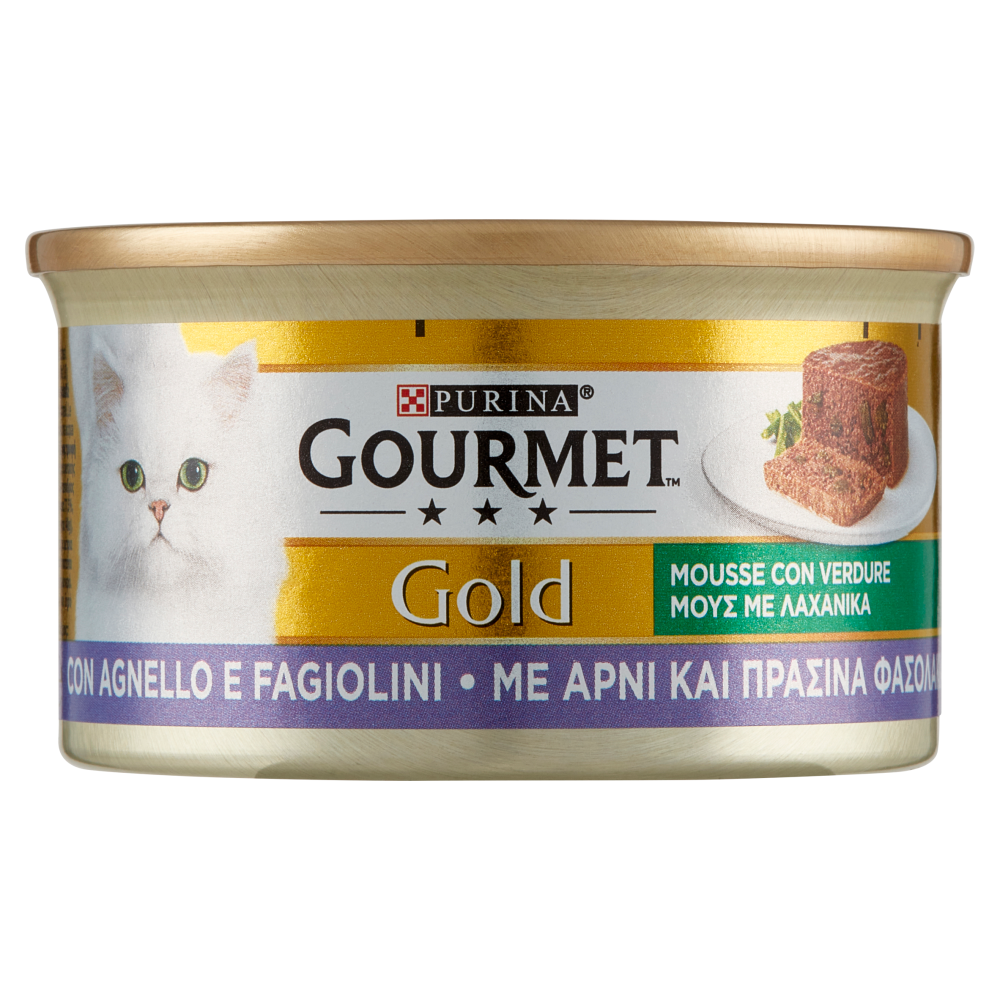 PURINA GOURMET Gold Mousse con Verdure con Agnello e Fagiolini 85 g