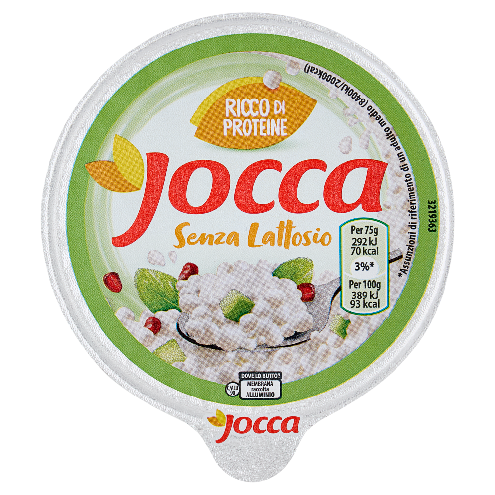 Jocca fiocchi di latte Senza Lattosio a base di formaggio fresco magro - 175g