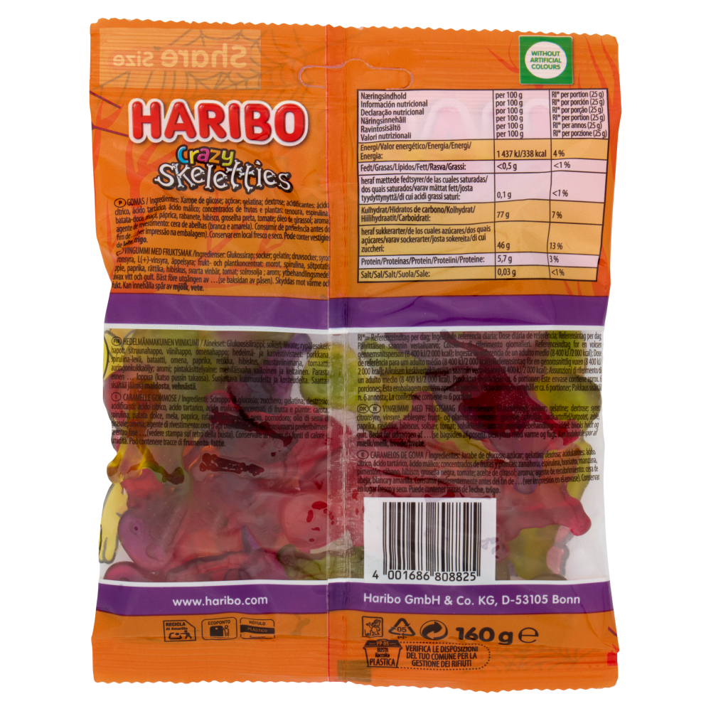 Haribo Crazy Skeletties 160 g