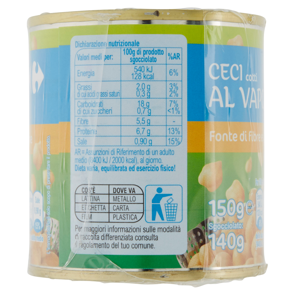 Carrefour Ceci cotti al Vapore 3 x 150 g