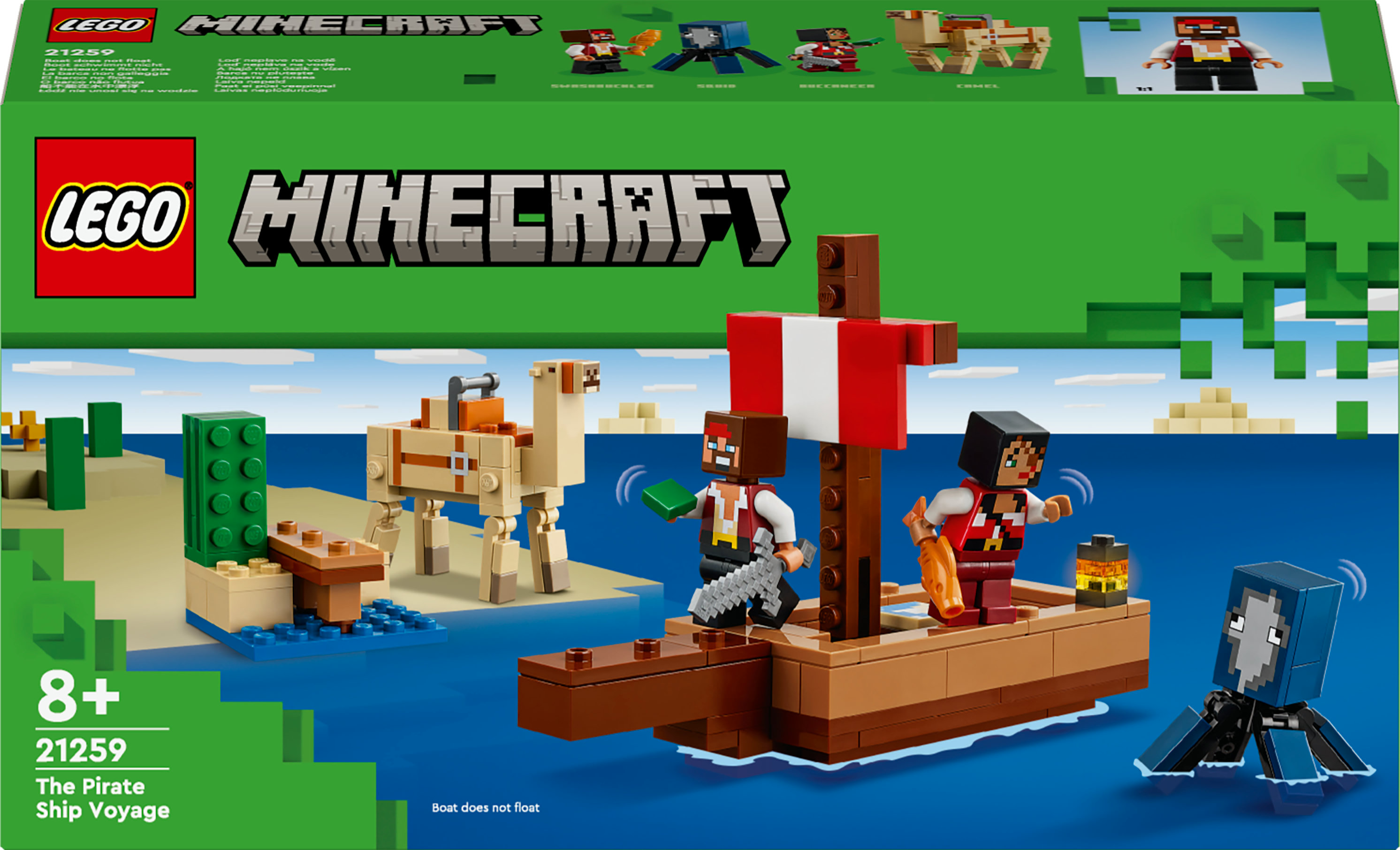 LEGO Minecraft Il viaggio del galeone dei pirati