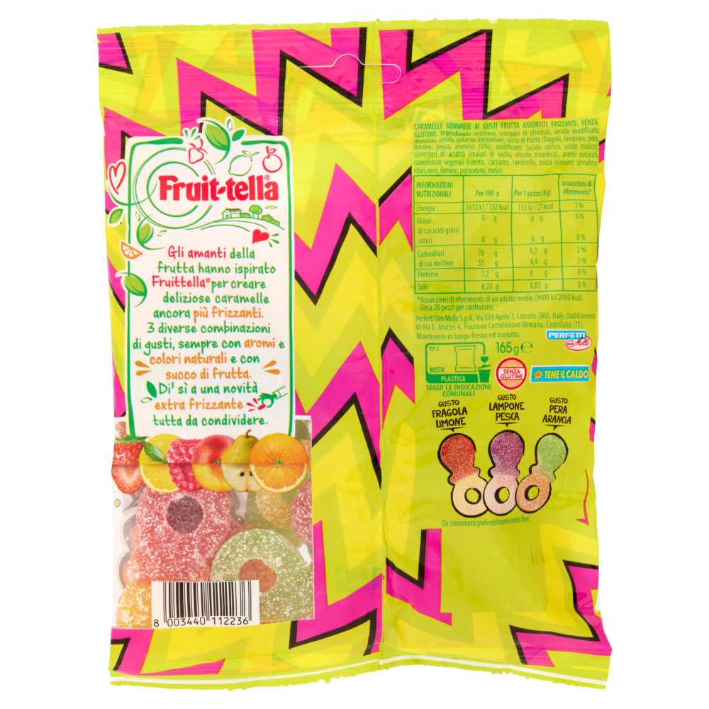 Fruit-tella Extra Frizz Ciucci 165 g