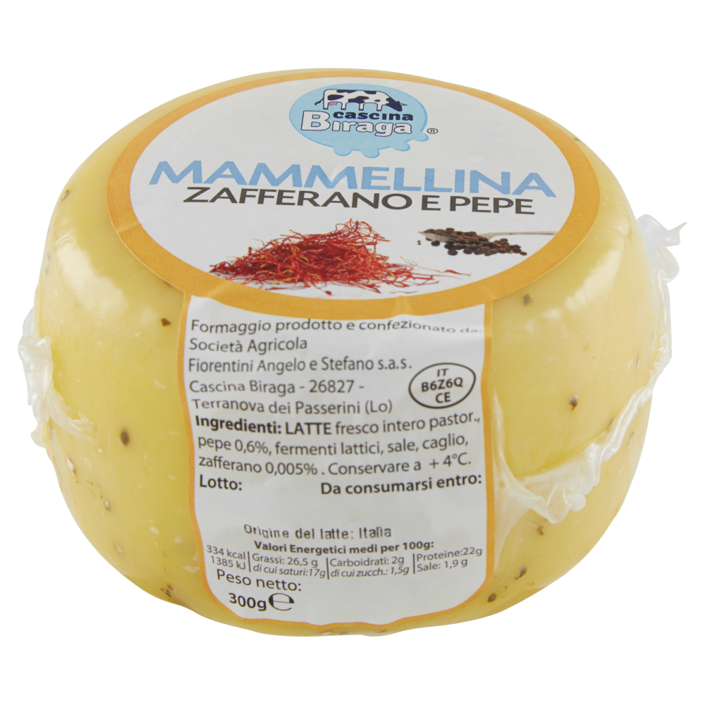 cascina Biraga Mammellina Zafferano e Pepe 300 g