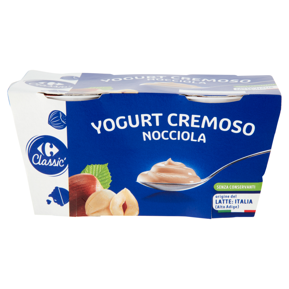 Carrefour Classic Yogurt Cremoso Nocciola 2 x 125 g