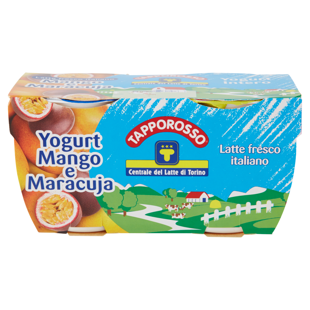 Centrale del Latte di Torino Tapporosso Yogurt Intero Mango e Maracuja 2 x 125 g