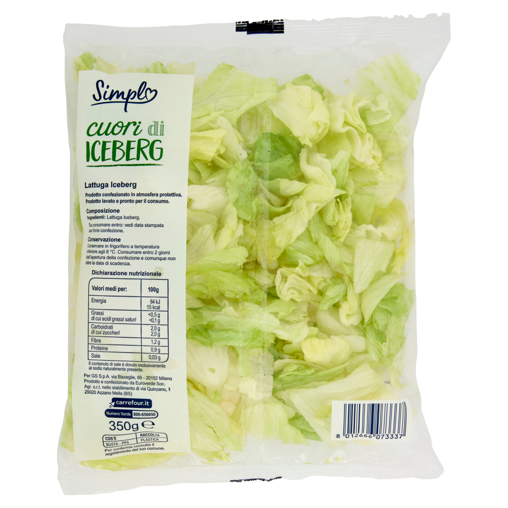Simpl cuori di Iceberg 350 g