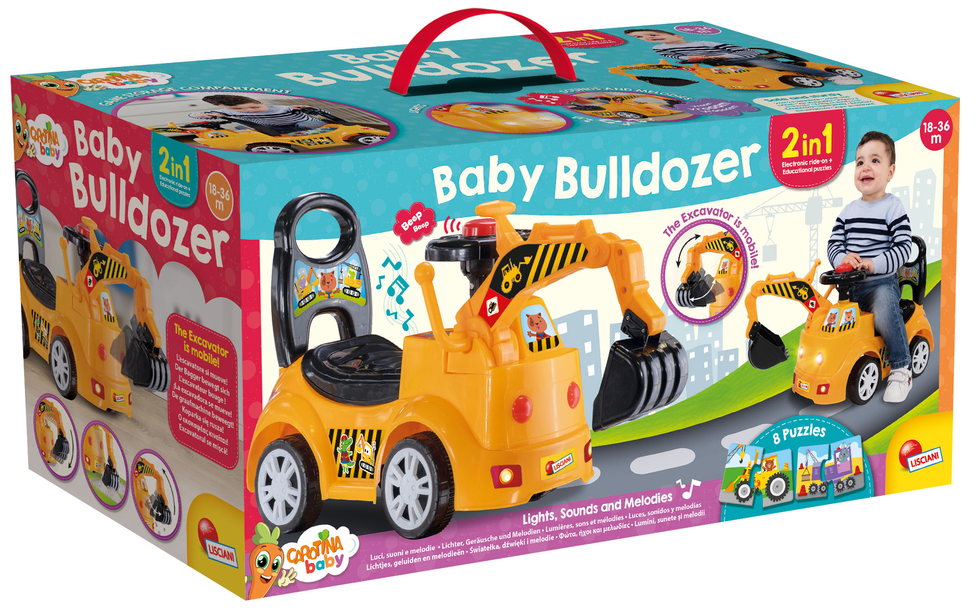 Lisciani 102242 giocattolo a dondolo e cavalcabile Escavatore cavalcabile