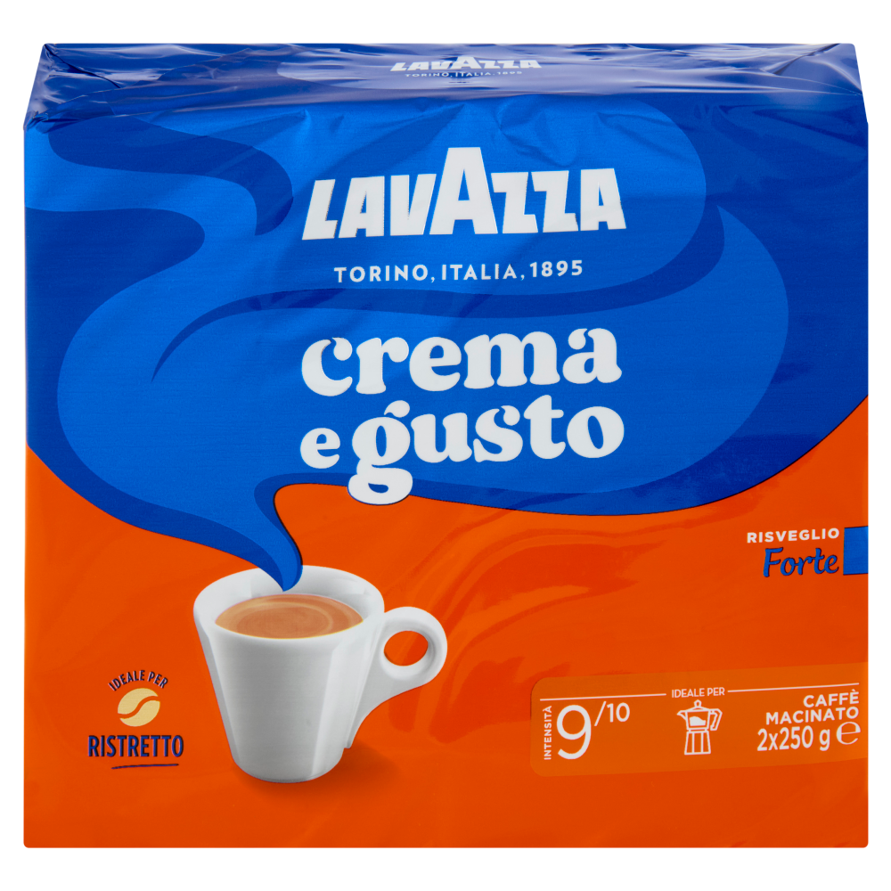 Lavazza crema e gusto Forte Caffè Macinato 2 x 250 g