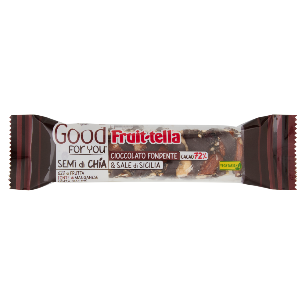 Fruit-tella Good For You* Semi di Chia, Cioccolato Fondente & Sale di Sicilia 36 g