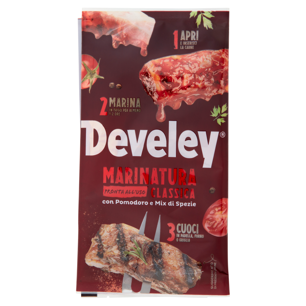 Develey Marinatura Classica con Pomodoro e Mix di Spezie 200 g